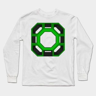 gmtrx seni lawal green skeletal truncated cuboctahedron Long Sleeve T-Shirt